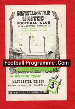 Newcastle United v Manchester United 1961