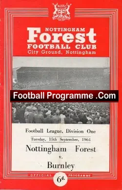Nottingham Forest v Burnley 1964