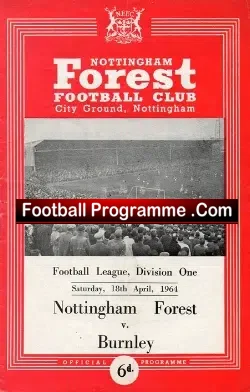 Nottingham Forest v Burnley 1964