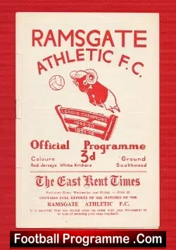 Ramsgate Athletic v Tunbridge Wells 1956