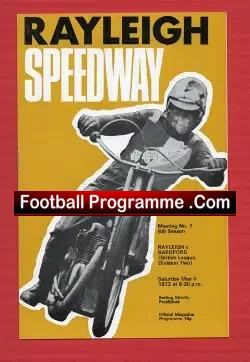 Rayleigh Speedway v Bradford 1973