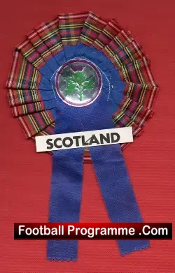 Scotland Old Football Rosette 1960's - football memorabilia