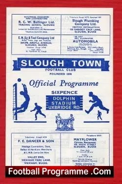 Slough Town v Maidenhead United 1966