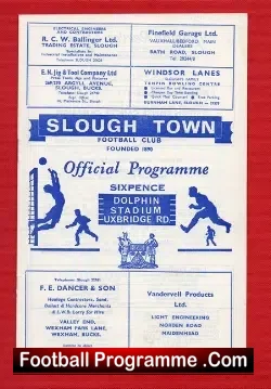 Slough Town v Southhall 1967