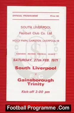 South Liverpool v Gainsborough Trinity 1971