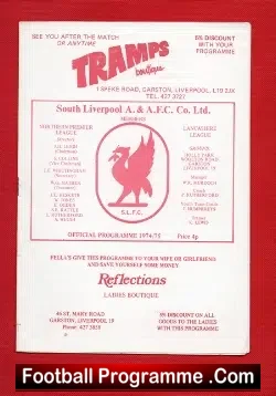 South Liverpool v Redworth United 1974 – Bill Fitton