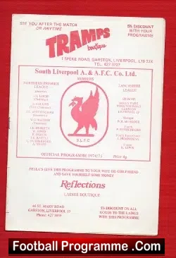 South Liverpool v Worksop Town 1974