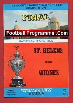 St Helens Rugby v Wigan 1976 – Rugby Challenge Cup Final