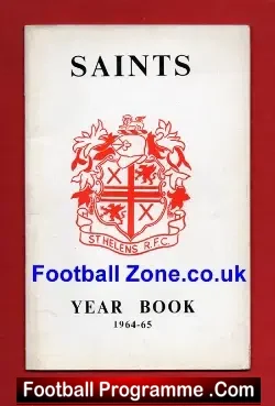 St Helens Rugby Year Book 1964 – 1965
