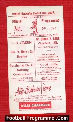 Stamford v Loughborough United 1967