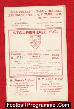 Stourbridge v Redditch United 1963
