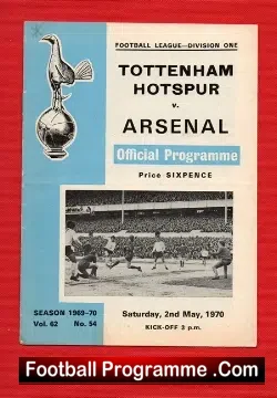 Tottenham Hotspur v Arsenal 1970