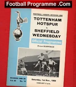 Tottenham Hotspur v Sheffield Wednesday 1969