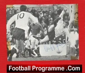 Tottenham Spurs Cliff Jones Autograph Picture