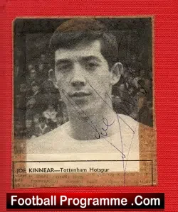 Tottenham Spurs Joe Kinnear Autograph Picture