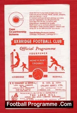 Uxbridge v Redhill 1966