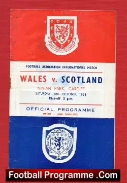 Wales v Scotland 1958 – Denis Law International Debut + 1st Goal