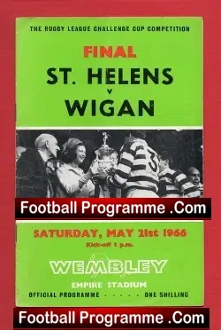 Wigan Rugby v St Helens 1966 – Challenge Cup Final