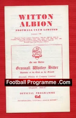 Witton Albion v Hyde United 1966