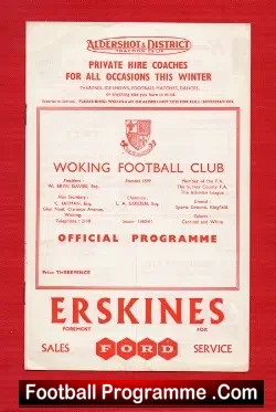 Woking v Corinthian Casuals 1960