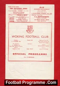 Woking v Ilford 1964