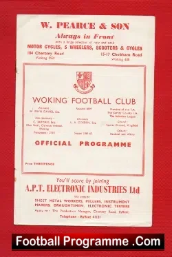 Woking v Kingstonian 1962