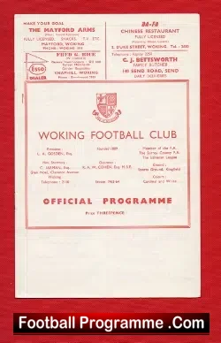 Woking v Oxford City 1963