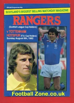 Glasgow Rangers v Tottenham 1982 – Scotland