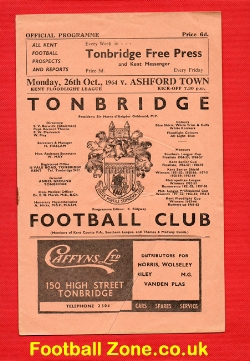 Tonbridge v Ashford Town 1964