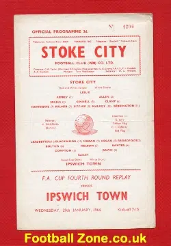 Stoke City v Ipswich Town 1964 – FA Cup Replay