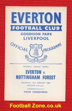 Everton v Nottingham Forest 1960