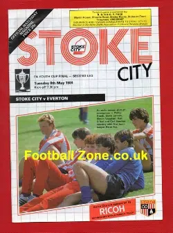 Stoke City v Everton 1984 - FA Youth Cup Final