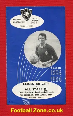 Colin Appleton Testimonial Benefit Game Leicester City 1964