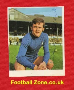 Chelsea John Hollins Autograph Picture 1970s