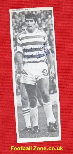 Glasgow Celtic John Hughes Signed Picture 1960s