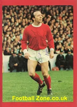 Manchester United Nobby Stiles Autographed Picture