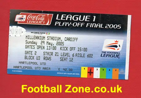 Hartlepool United v Sheffield Wednesday 2005 – Play Off Final +