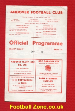 Andover v Minehead 1967 – Western League