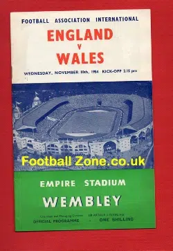 England v Wales 1954 - Was Matthews 40th Cap