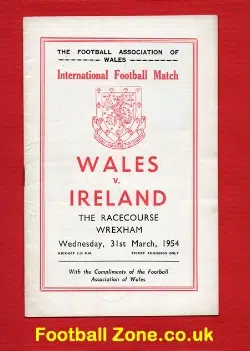 Wales v England 1954