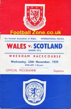Wales v Scotland 1959 - Under 23 International Denis Law