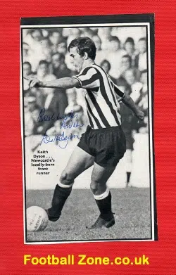 Newcastle United Keith Dyson Autograph Picture