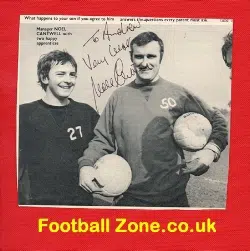 Manchester United Noel Cantwell Autograph Picture