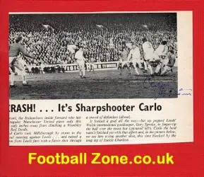 Manchester United Carlo Sartori Signed Autographed Picture