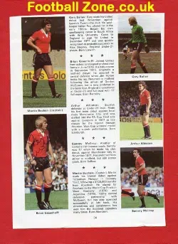Manchester United Brian Greenhoff Autograph Picture – Man Utd