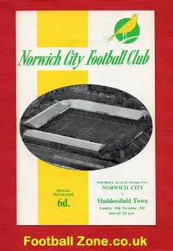 Norwich City v Huddersfield Town 1967