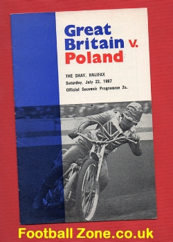 Great Britain Speedway v Poland 1967 – at Halifax