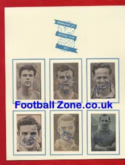 Birmingham City Multi Signed Autographs 1950's