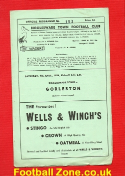 Biggleswade Town v Gorleston 1956 – Eastern Counties League