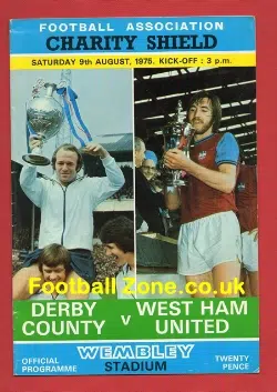 Derby County v West Ham United 1975 – Charity Shield